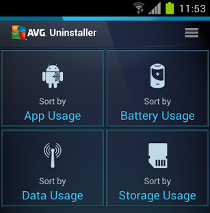 AVG Uninstaller: Die Android-App überprüft andere installierte Apps auf deren Nutzungshäufigkeit, Akkuverbrauch, Speicherbedarf und Datenverkehr