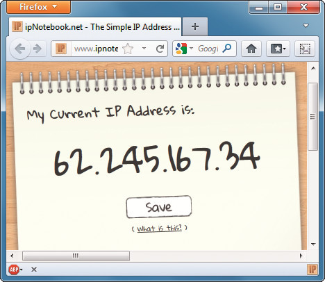 IP-Adresse herausfinden: Das Firefox-Add-on IP Notebook zeigt die aktuelle öffentliche IP-Adresse