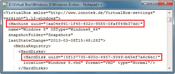 UUID-Fehler korrigieren: Jeder virtuelle PC und jede virtuelle Festplatte hat eine eindeutige Nummer. Ändern Sie diese, nachdem Sie einen virtuellen PC dupliziert haben