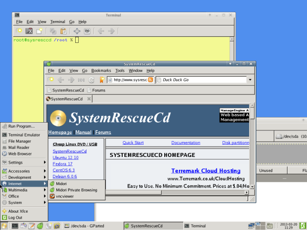 System Rescue CD rettet wichtige Daten, wenn das Betriebssystem etwa nach einem Absturz nicht mehr startet.