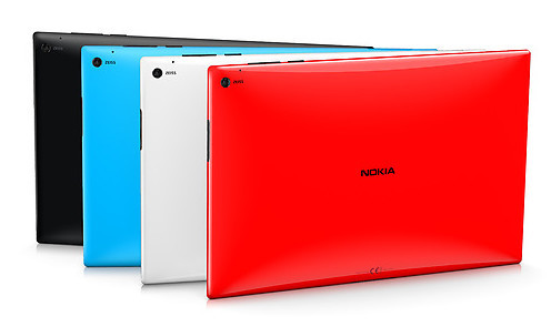 Farbenfroh: Nokia bringt sein Windows-Tablet in den Farben rot, cyan, weiß und schwarz auf den Markt