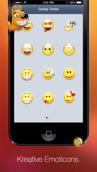 Platz 6 — Emoji: Die App erweitert das iPhone um zusätzliche Smileys und Schriftarten. Die App ist bereits für iOS 7 optimiert, läuft aber bereits auf Geräten mit iOS ab Version 5.0.