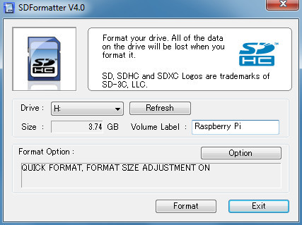 SD Formatter: Das Tool formatiert die SD-Karte so, dass später das Betriebssystem für den Raspberry Pi darauf laufen kann.