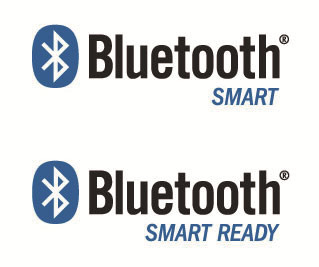 Bluetooth-Logos: Der Namenszusatz „Smart“ bedeutet, dass das Gerät nur zu Bluetooth 4.0 kompatibel ist. Geräte mit „Smart Ready“ verstehen hingegen auch die alten Bluetooth-Standards