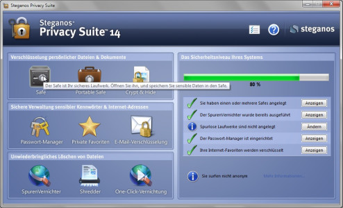 Sicherheits-Tool: Gratis-Lizenz für Steganos Privacy Suite 14