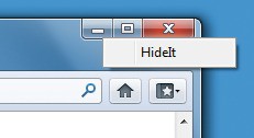 Hide It: Programme verkleinern Sie in den System-Tray, indem Sie auf „HideIt“ klicken (Bild 5).