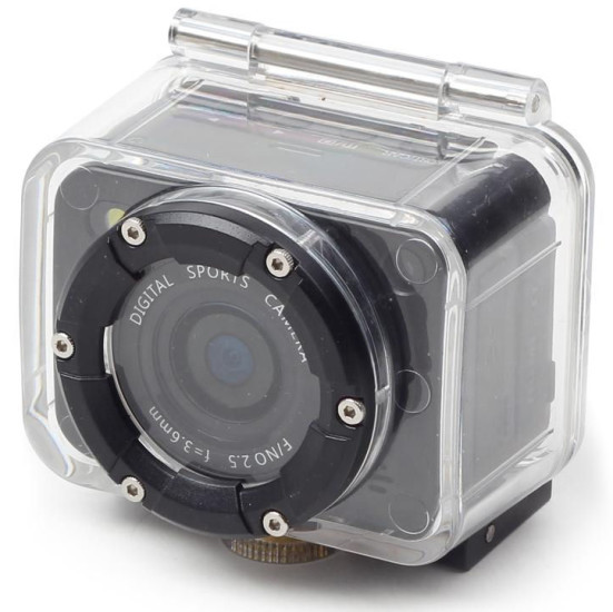 Gembird ACAM-001: Die günstige Action-Kamera kommt mit Tauchgehäuse sowie Halterungen für Helm und Auto.