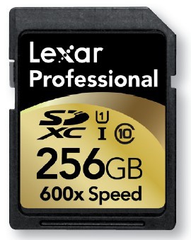 Lexar Professional: Diese Speicherkarte ist mit 256 GByte die derzeit größte – aber auch die teuerste.