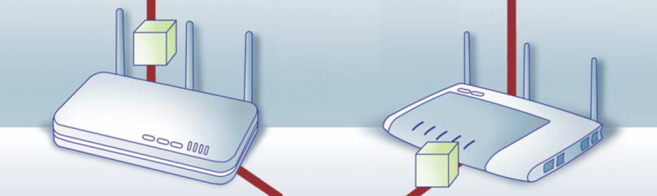 Router: Der vorab konfigurierte Router leitet das magische Paket an die Netzwerkkarte im PC (links). Die Fritzbox akzeptiert keine magischen Pakete. Die Box schickt stattdessen selbst ein magisches Paket an den PC (rechts).