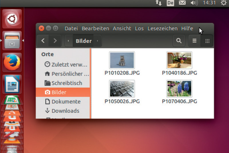 Lokale Fenstermenüs: Die neue Ubuntu-Version zeigt auf Wunsch die Fenstermenüs im jeweiligen Fenster an und nicht oben im Panel.