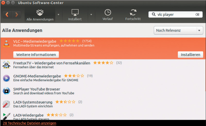 Software installieren: Im Ubuntu Software-Center finden und installieren Sie neue Software für Ubuntu.