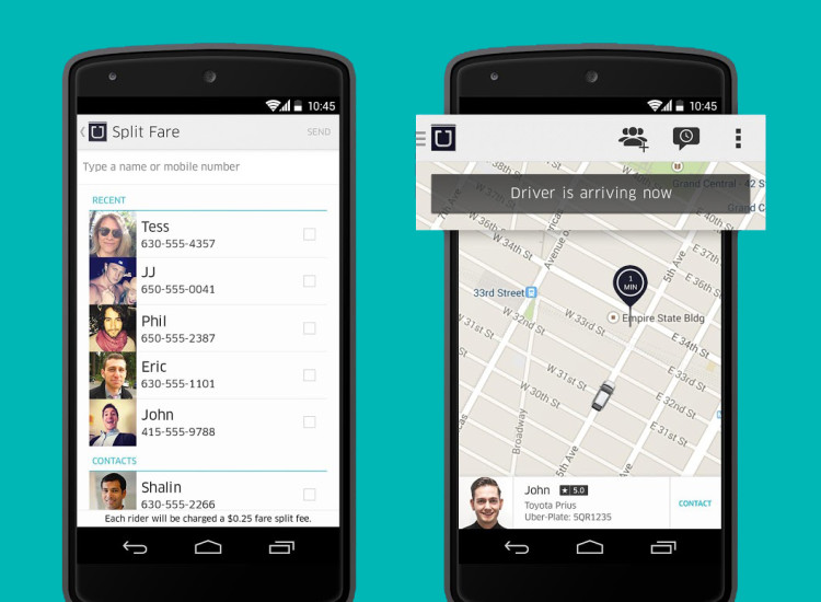 Uber-Fahrdienst: Per App finden Nutzer private und Mietfahrer, um sich zu einem bestimmten Ort befördern zu lassen.