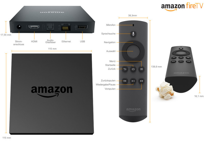 Amazon Fire TV: Die smarte Streaming-Box ist nun auch in Deutschland erhältlich.
