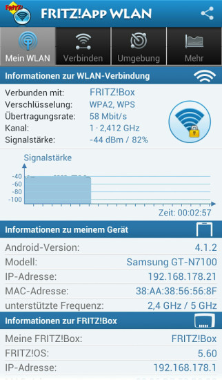 Fritz-App-WLAN: Mit dem Update auf 1.2.1 unterstützt die App für Fritzbox-Nutzer nun auch NFC.
