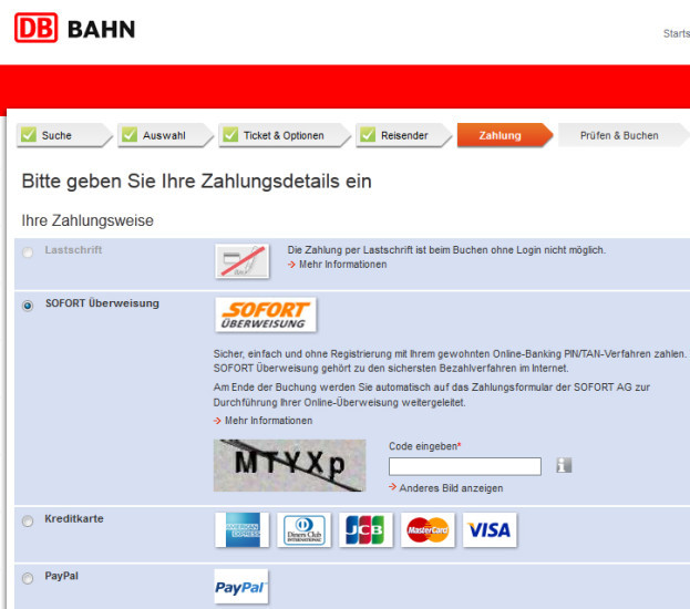 Aufschlag ab 4. November: Wer zukünftig seine Bahntickets mit Kreditkarte oder Paypal bezahlt, muss mit bis zu 3 Euro Zusatzgebühr rechnen.