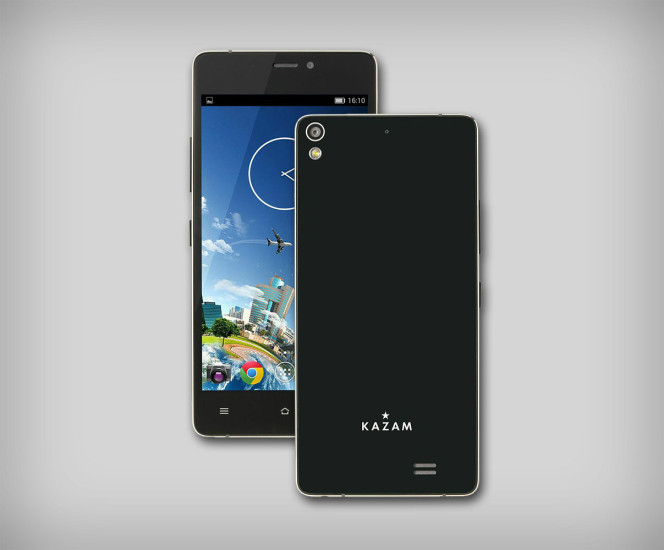 Kazam Tornado 348: Das Smartphone ist 5,15 Millimeter dünn und hat einen Octa-Core mit 1,7 GHz mit 1 GByte Arbeitsspeicher.
