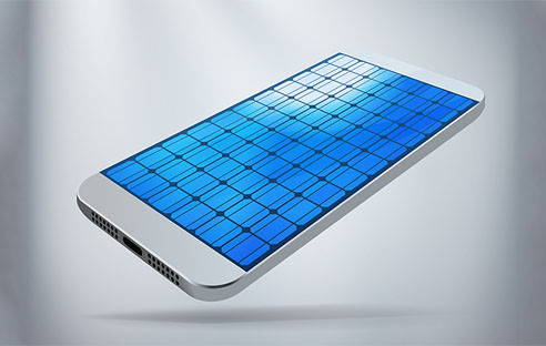 Das Smartphone-Display als Stromlieferant. Dieses Ziel verfolgt Miles Barr mit seinen neuen transparenten Solar-Folien, die sich nicht erkennbar auf Oberflächen anbringen lassen.