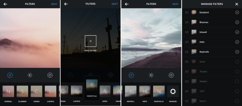 Instagram: Die neue Filter-Abteilung des Foto-Netzwerks.