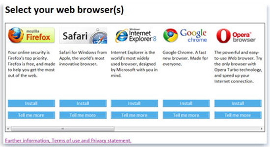 Die Browserwahl in Microsoft Windows