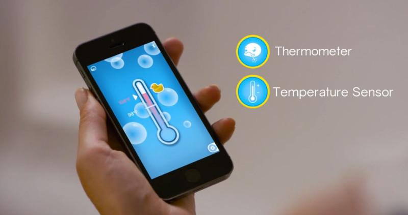 Edwin Smartphone App Temperatur Anzeige