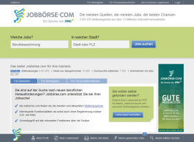 Jobbörse.com: Die Online-Jobsuchmaschine durchsucht rund 15 Millionen Domains und listet mehr als 2,5 Millionen Stellenanzeigen.