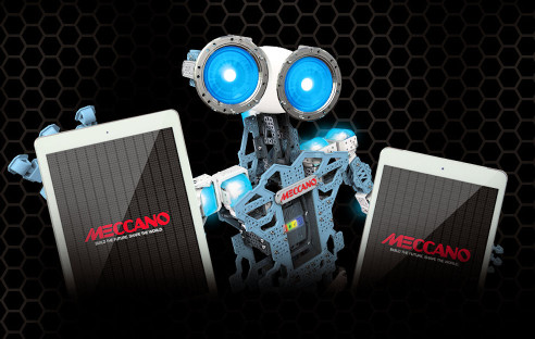 Auf der Spielwarenmesse in Nürnberg sind bis zum 2. Februar auch wieder zahlreiche Technik-Gadgets fürs Spielzimmer zu sehen. Der heimliche Star ist dabei der Selbstbau-Roboter Meccanoid G15 KS.