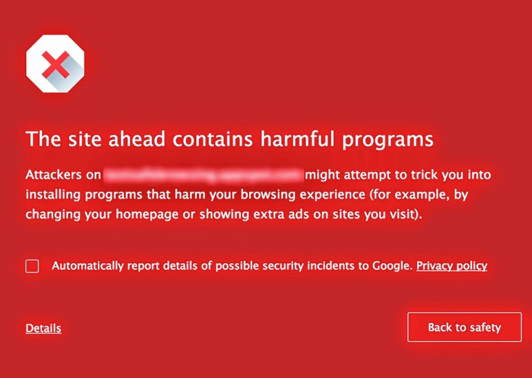 Google Chrome Warnung