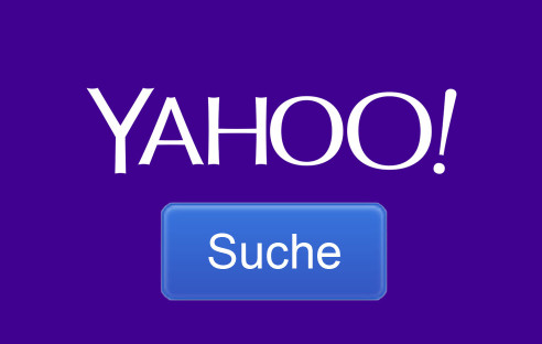 Yahoo Suche mit Logo