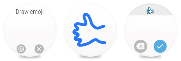 Emojis zeichnen Android Wear