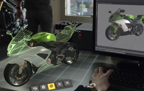 Motorrad via Augmented Reality