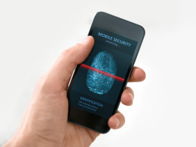 Fingerabdruck-Scanner am Smartphone