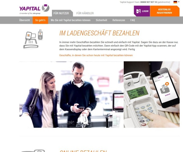 Website von Yapital