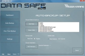 Data Safe zum Datensichern