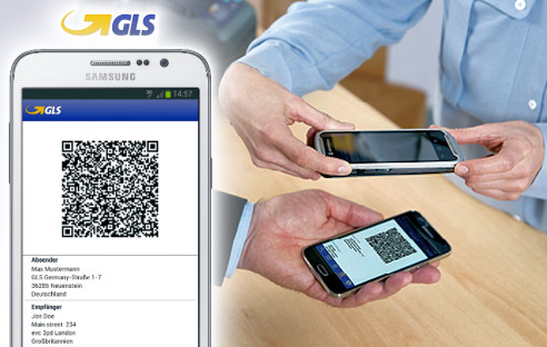 Mobiler Paketschein für GLS-Kunden