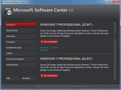 Microsoft Software Center 2.0