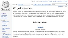 Wikipedia Spenden