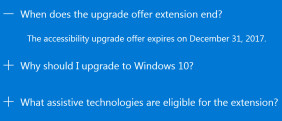 Windows 10 Upgrade-Ende