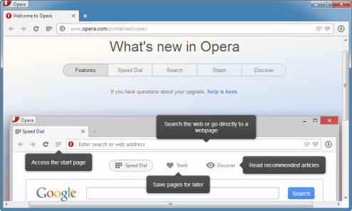 Opera hat die fertige Version 15 des gleichnamigen Browsers veröffentlicht: Opera 15 nutzt erstmals die Rendering-Engine Chromium, auf der auch Googles Chrome basiert.