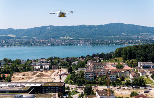 Drohnentest am Zürichsee