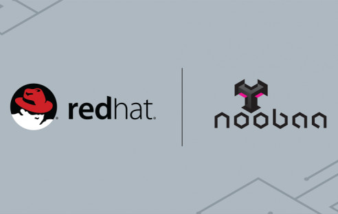 Logos von Red Hat und NooBaa