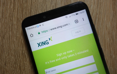 Xing-App auf dem Smartphone