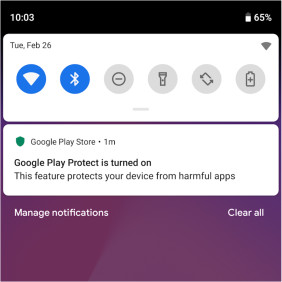 Standardmäßige Aktivierung von Google Play Protect - Benachrichtigung