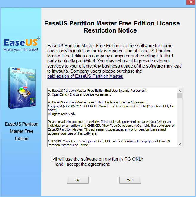Die Easeus Partition Master Free Edition ist für private Anwender kostenlos. Gewerblich Nutzer erhalten die Pro Edition des Partitionsmanagers für 40 US-Dollar auf der Website des Herstellers.