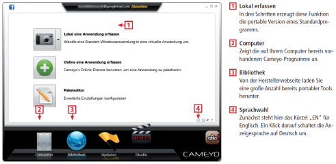 Cameyo virtualisiert normale Windows-Anwendungen und verwandelt sie so in portable Tools, die nicht mehr installiert werden müssen. Wie dies funktioniert zeigt dieses Schaubild.