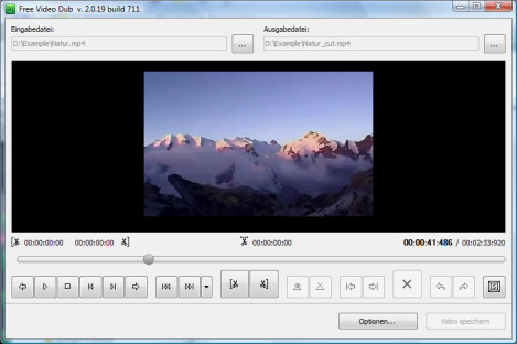 Free Video Dub: Einfach-Schnittprogramm für Videos
