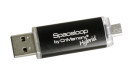 Der Spaceloop Hybrid von CnMemory ist ein USB-Stick mit zwei Steckern: Einem normalen USB-Anschluss und einem Micro-USB-Anschluss. Damit lässt sich der Stick auch an Smartphones anstecken.