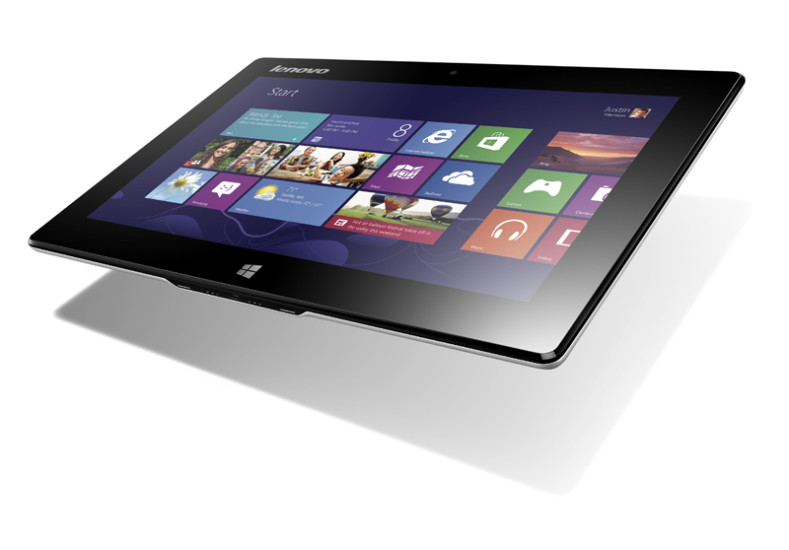 Tablet und Notebook in einem: Das IdeaPad Miix 10 lässt sich mit der integrierten Tastatur mit wenigen Handgriffen in ein Notebook verwandeln