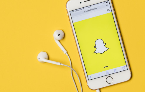 Snapchat App auf dem Smartphone