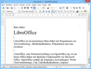 Mit LibreOffice lassen sich dank ausgereifter Importfunktionen auch Textdokumente, Kalkulationen und Präsentation bearbeiten, die mit Microsofts Office-Paket oder mit Apache OpenOffice erstellt wurden.