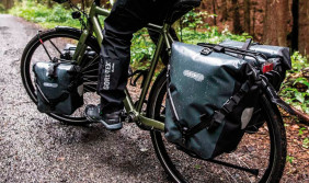 Ortlieb-Tasche auf Fahrrad-Gepäckträger